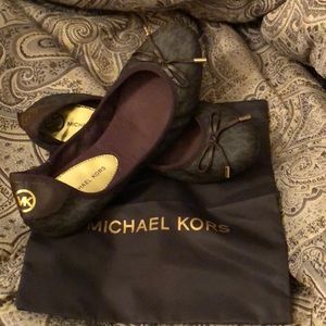 Michael Kors brown flats size 8